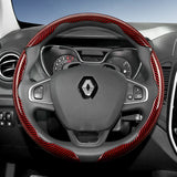 Renault Carbon Fiber Texture Steering Wheel Cover