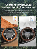 Ultra-Thin Breathable Leather Wheel Cover for MG Car Interior Accessory Hocasen