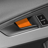 For Audi A4L A4 S4 A5 S5 Made of Alcantara Door Handle Bowl Trim Protective Sticker Anti-Scratch Car Interior Tuning Accessor