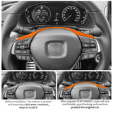 For Honda Accord 10th Gen Facelift & INSPIRE Made of Alcantara Auto Steering Wheel Decorative Frame Trim Sticker Car Accessor