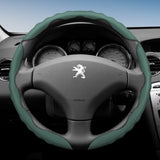 Breathable Anti-Slip Leather Steering Wheel Cover for Peugeot