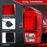 LED Tail Lamps Smoked Lens for Toyota Tacoma 2016-2022