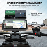 Motorcycle GPS Monitor with 1080P DVR & CarPlay Android Head Unit AKAMATE