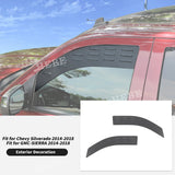 Window Louvre Vent Panels for Chevy Silverado 2014-2018 Car Interior Accessory HEBE