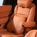 For Xpeng P7 G6 X9 P5 Car Neck Pillow Leather Lumbar Support Pillow Breathable Seat Waist Pad Cushion Auto Interior Accessori