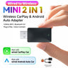 2-in-1 Wireless CarPlay and Android Auto Adapter Dongle