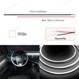 LED EL Wire Ambient Light Strip Universal Car Interior