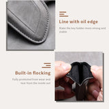 Car Key Cover For Mercedes Benz A C E S G Class GLC CLE CLA W177 W205 W213 W222 X167 AMG Leather Car Key Protective Cover Car