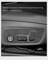 For BMW X3 G45 G48 (2025-) Seat Adjustment Button Panel Cover Trim Stickers Made of Alcantara Car Interior Tuning Accessories