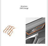 Alcantara Car Door Pull Handle Panel Stickers for Audi A6 A7