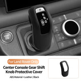 Original Leather Center Gear Shift Knob Cover For Land Rover Lever Shifter Boot Anti Scratch Car Performance Interior Accessory