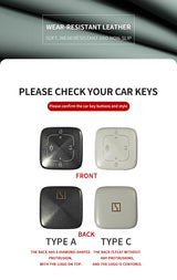Leather Car Key Case Cover for Zeekr 7X Original Car Color Key Bag Cover Protection Car Interior Accessory OEM/Original