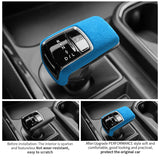Carbon Fiber For Chevrolet Silverado (2022-2023) Gear Shift Knob Cover Lever Shifter Boot Gear Shift Knob Cover OEM