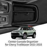 Chevy Trailblazer 2021-2025 2026 Center Console Tray Car Central Storage Box Organizer Accessories Armrest Box Storage Smabee