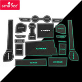 Car Gate Slot Cup Mat for ISUZU D-MAX 2021 - 2024 DMAX Anti-Slip Door Groove Pad Interior Accessories Non-Slip Coaster