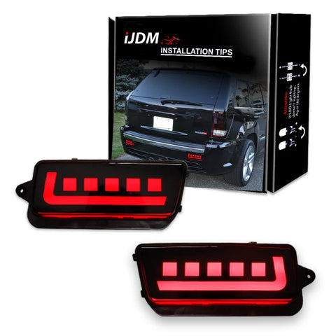 LED Bumper Reflector 3-in-1 for Jeep GC 2005 Car Interior Accessory iJDM