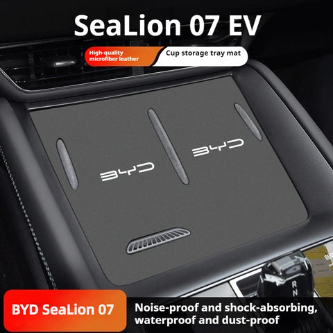 For BYD SeaLion 07 EV Car Cup Mat Center Console Storage Box Pad Door Groove Liner Custom Interior Accessories Car Interior A