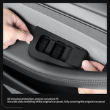 Tesla Model Y Launch 2025 Juniper Car Glass Lift Switch Panel Door Armrest Lift Control Trim Cover Silicone Car Interior Acce