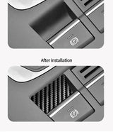 Handbrake Button Knob Trim Sticker for Audi 8V A3 S3 (2014-2019) Anti Scratch Carbon Fiber