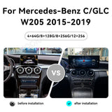 15.8 Inch Android 14 CarPlay Display for Mercedes C Class 2015-2019 Android Head Unit Aotsr