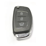 For Hyundai I10 I20 I40 IX35 Santa Fe Remote Fob RFC 3 Button Flip Key Case Car Key Shell Case 3 Button Case Car Key Shell Ca