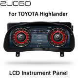 12.3-inch Digital Instrument Cluster for Toyota Highlander 2015-2019 Android Head Unit ZJCGO Default Title