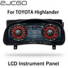 12.3-inch Digital Instrument Cluster for Toyota Highlander 2015-2019