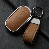 Aluminum Alloy Goatskin Car Key Case Cover for Honda Civic 11th 2022
