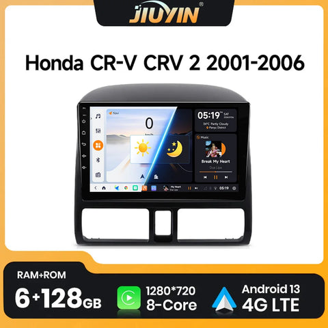 Wireless Android 13 Head Unit for Honda CR-V 2001–2006 Android Head Unit JIUYIN
