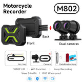 1080P Dual Channel Motorcycle Dashcam with Night Vision