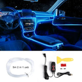LED Ambient Light 64 Colors RGB Sound Control Universal