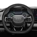 Perforated Leather Steering Wheel Cover for Aion Car