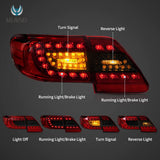 LED Tail Lights for Toyota Corolla 2011-2013 Car Interior Accessory Vland