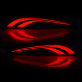 LED Rear Reflector Lights for Chevy Malibu XL 2019-2023 LED Ambient Light MAGIC COLORM Pattern A Smoked Shell