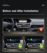 12.3 Inch Wireless CarPlay Android Auto Screen for Mercedes E-Class Android Head Unit wincago