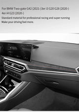 For BMW Two-gate G42 3er I3 G20 G28 4er I4 G23 Center Console Dashboard Trim Sticker Car Interior Accessories Made of Alcanta
