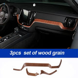 Sport ABS Dashboard Strip Trim for Volvo XC60 2018+ Car Interior Accessory LINGLUYANG 3pcs 2020-2025 s60