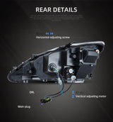Matrix Headlights Blue DRL for Lexus IS250 IS350