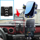 Adjustable GPS Navigation Phone Bracket for Jeep Wrangler 2018–2023 Car Phone Holder CATUSIKI