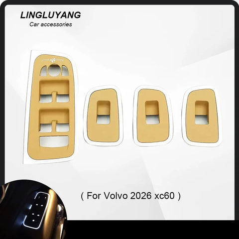 Door Switch Panel Trim Cover for Volvo V60/S60 Car Interior Accessory LINGLUYANG