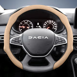 Premium Suede Snap-On Steering Wheel Cover for Dacia