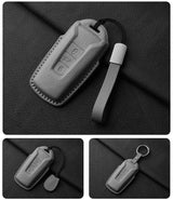 Goatskin car key case for VW Touareg