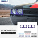 Headlight Cover Trim for Dodge Challenger 2009-2014 Car Interior Accessory HEBE