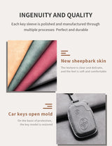 Leather Car Remote Key Case Cover for Lexus CT200H GX400 GX460 IS250 IS300C RX270 450h 460h ES240 ES350 LS460 GS300