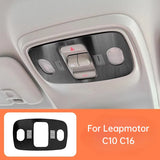 For Leapmotor C10 C16 Car Reading Light Frame Cover Stainless Steel Protection Trim Sticker Interior Modification Accessories