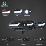Black LED Projector Headlights for Chevy Camaro 2019 Headlight Assembly VLAND