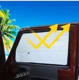 Window Sunshade Foil for Jeep Wrangler JK 2007-2017