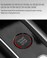 Audi A4L A5 A6L Q5 Q3 A7 Q7 Alcantara Engine Start Button Frame Cover Trim Sticker Decorative Car Interior Accessory Car Inte