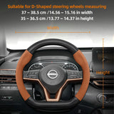 Suede Carbon Fiber Steering Cover for Nissan