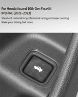 For Honda Accord 10th Gen Facelift & INSPIRE (2021-2022) Made of Alcantara Car Trunk Button Knob Trim Sticker Car Interior Ac